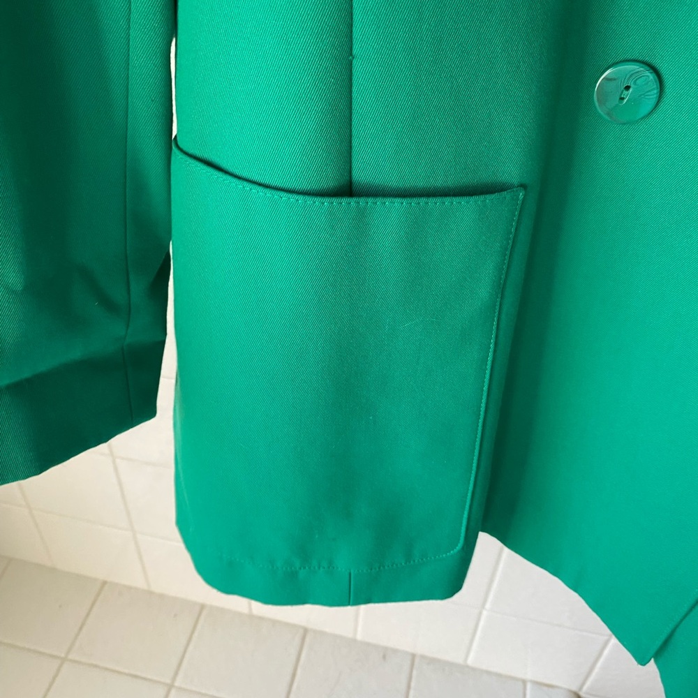 Vintage Women's Green Blazer - Picture 4 of 8